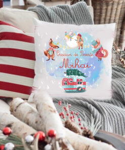 Perna decorativa personalizata Animalute Craciun