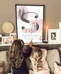 Alternative view of Litera Unicorn - Poster personalizat