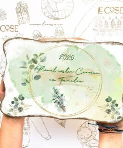 Semn Craciun personalizat - Green and Gold