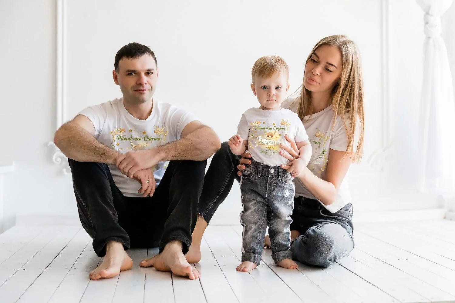 Tricouri Family Craciun in Familie Angelitos