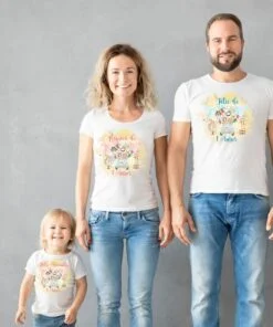 Tricouri Familie set 1 AN Safari Roz