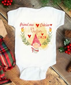 Body bebelusi personalizat Craciun  Spiridus