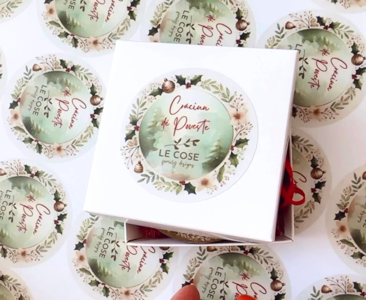 Primul meu Craciun - cerc glob personalizat bebe Portocale - imagine 2