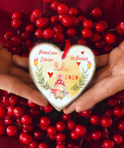 Alternative view of Gnomi Primul meu Craciun ca Bunica ori Bunic ornament brad