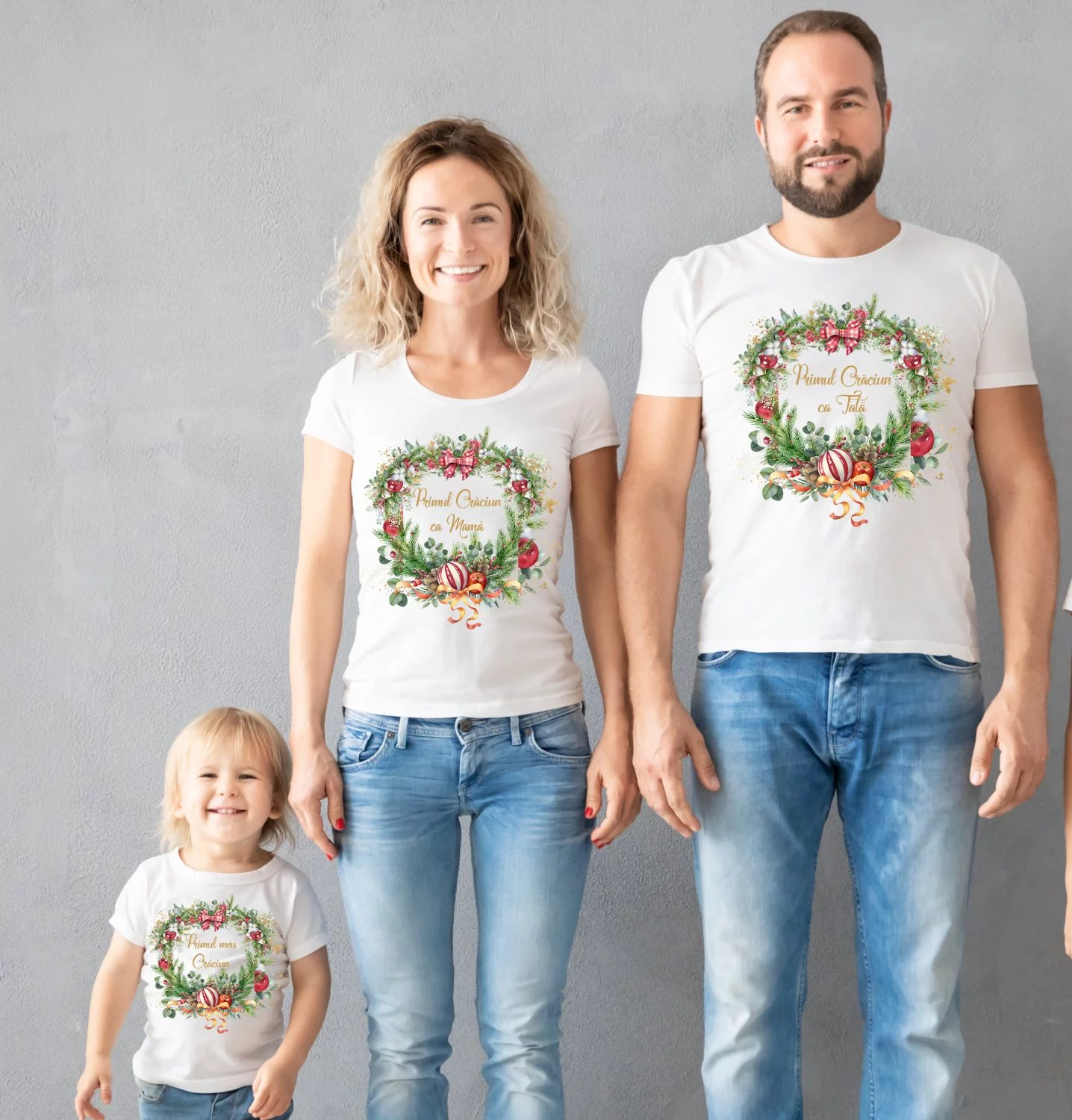 Set Tricouri Personalizate Familie Crăciun Glorios