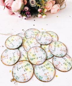 Alternative view of Set 16 cercuri din lemn - Cerul Auriu