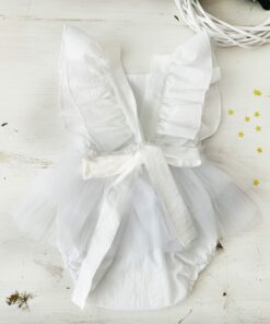 Alternative view of Sarafan Alb Bebe Personalizat