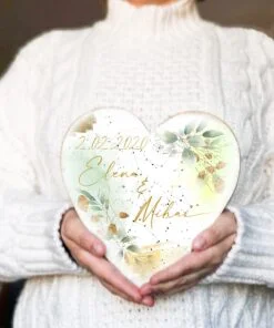 Alternative view of Inima Cer Auriu - semn personalizat cu harta stelelor