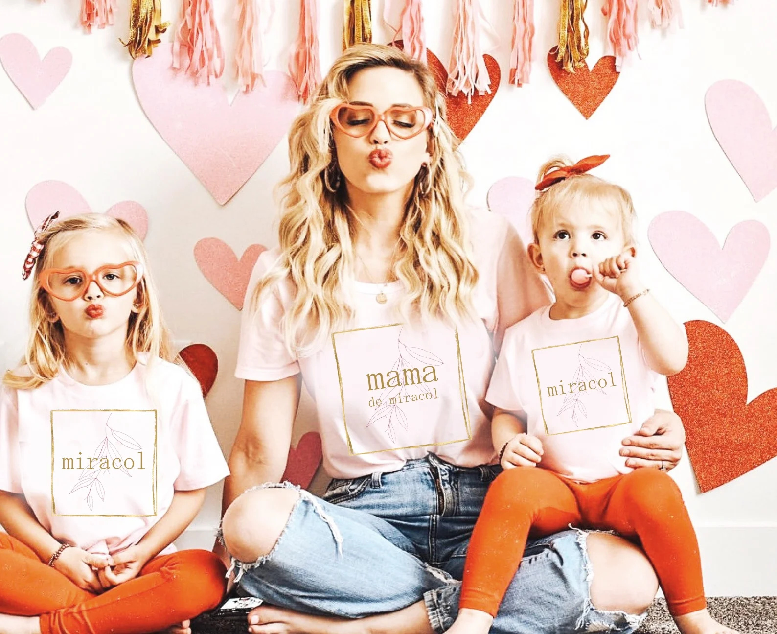 Set tricouri Mama si copiii trio