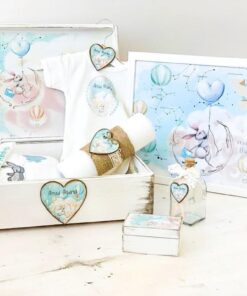 Alternative view of Trusou Botez Personalizat Iepuri printre stele