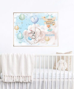 Iepuri printre Stele - Poster personalizat harta stelelor