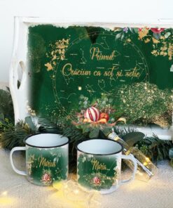 Christmas Sky Map Gift Set- Set cadou tava si canute