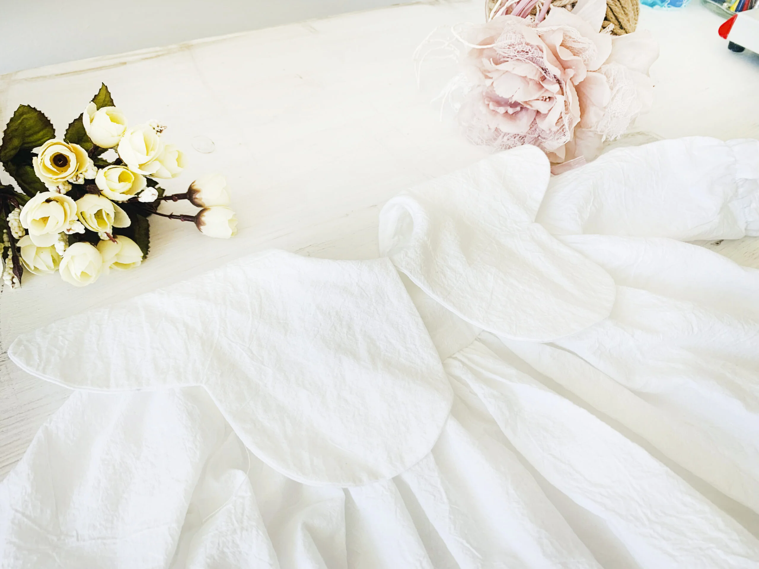 Rochita Crăciun Alba Personalizata Portocala - imagine 2