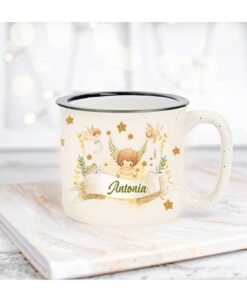 Cana Emailata personalizata Angelitos