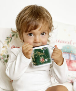 Cana Emailata Vintage- personalizata harta cerului de Craciun