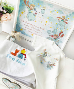 Alternative view of Trusou Botez Personalizat  Micul Print si Harta Stelelor