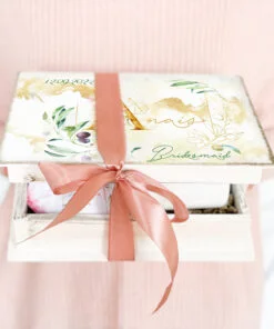 Alternative view of Set Cadou Frunze de Maslin - Vrei sa fii domnisoara mea de onoare?