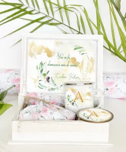 Set Cadou Frunze de Maslin - Vrei sa fii domnisoara mea de onoare?