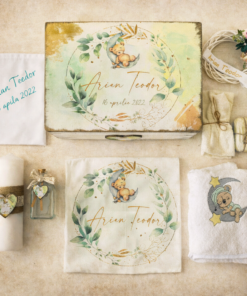 Trusou Botez Personalizat  Eucalipt Urs