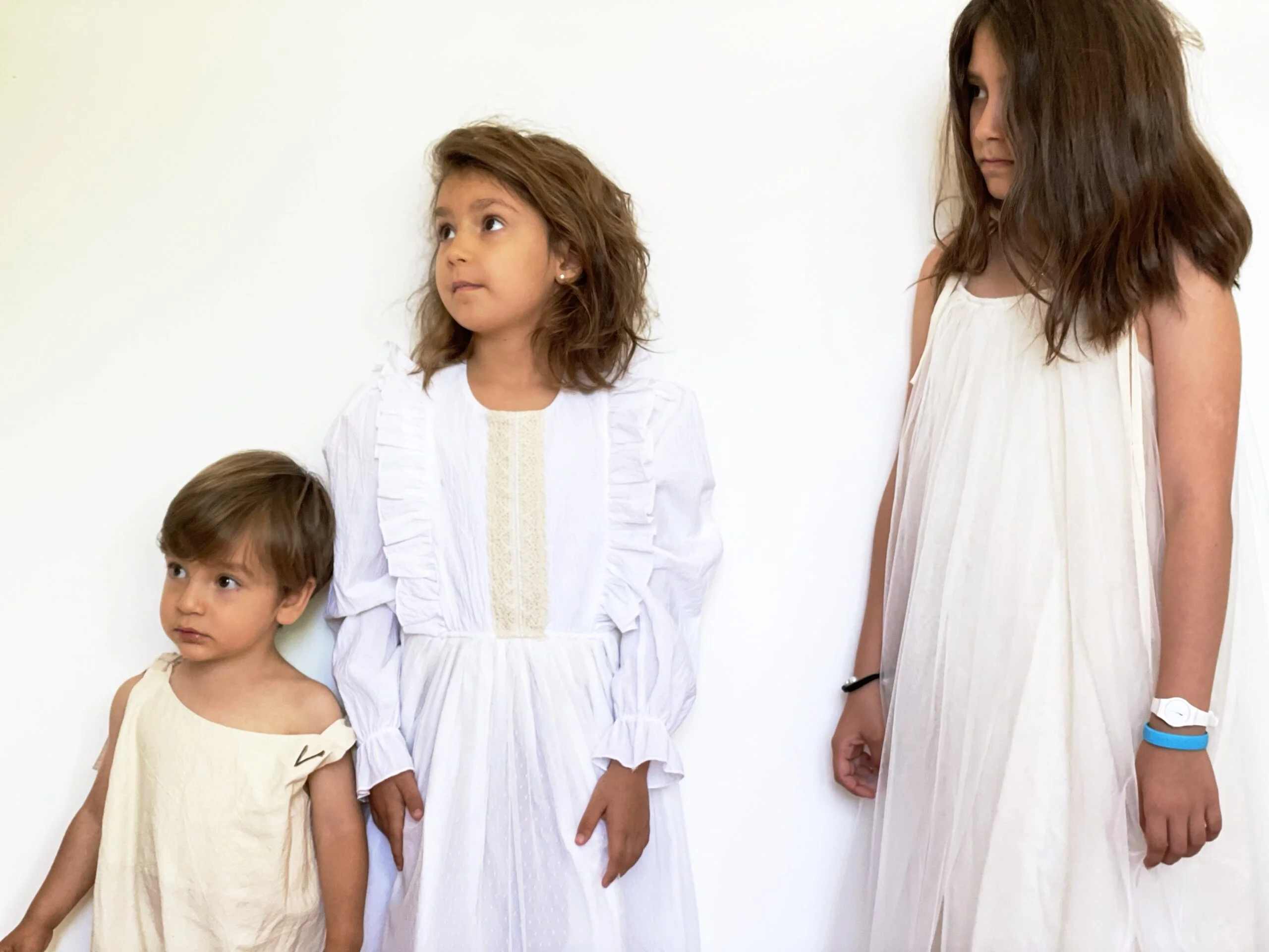 Costumas de vara bebe din bumbac Natur - imagine 4