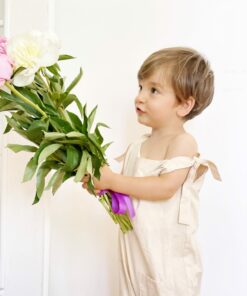 Alternative view of Costumas de vara bebe din bumbac Natur