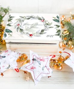 Set cadou Craciun personalizat Vâsc Magic -Primul Crăciun ca Bunica