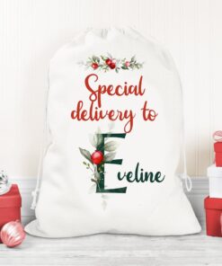 Sacul Mosului  - Sac personalizat Craciun Vasc Magic