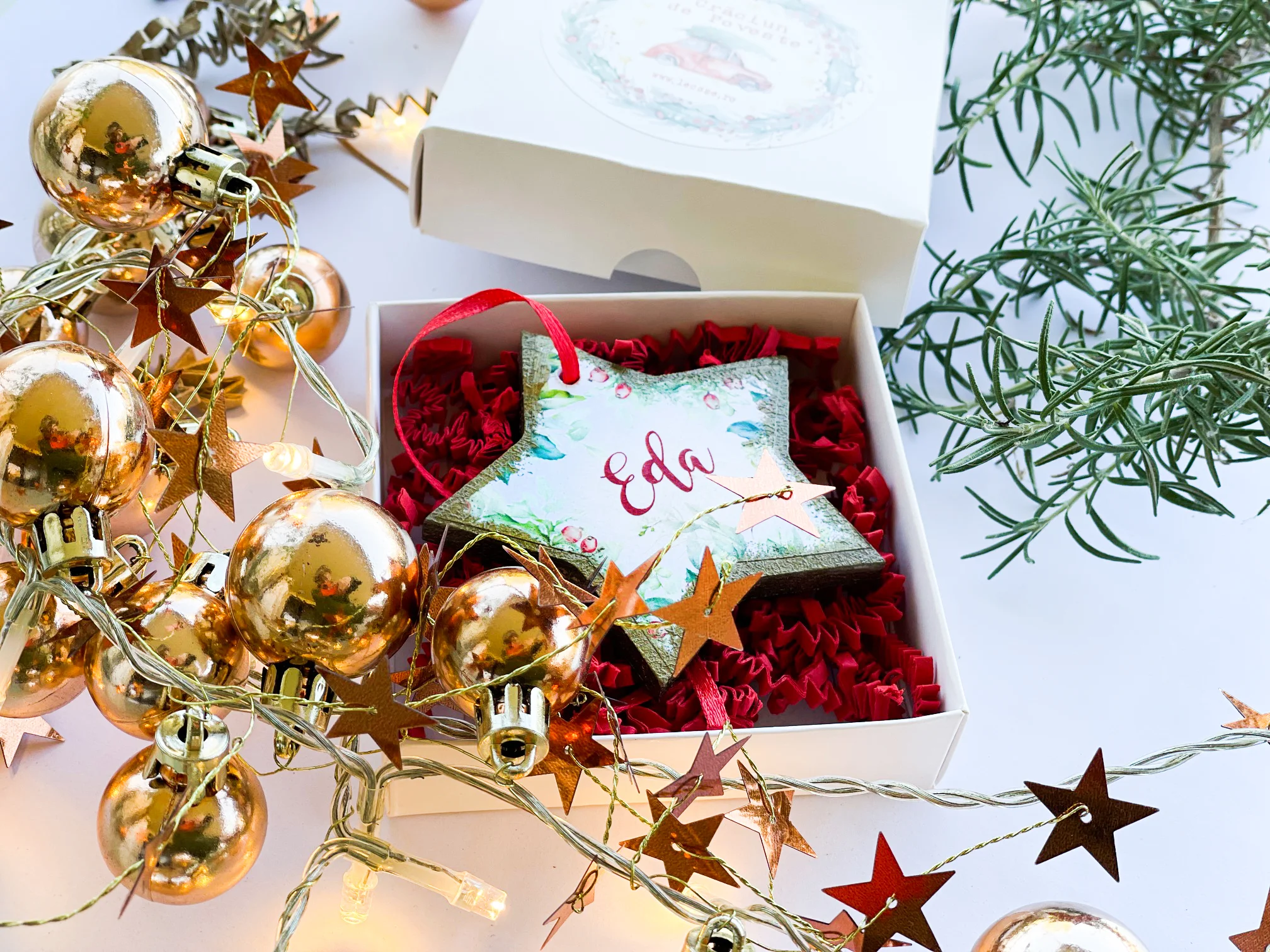 Stea Noel - Ornament de Craciun personalizat - imagine 3