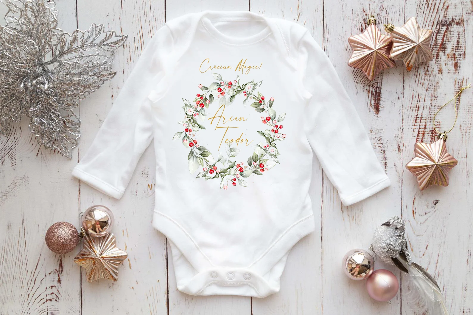 Body Craciun Bebelus Personalizat -Noel