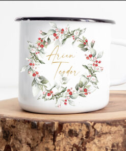 Cana emailată personalizata Craciun Noel