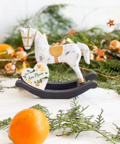 Decoratiune Craciun Personalizata Calut Lemn