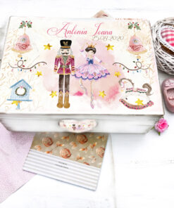 Balerina si Spargatorul de Nuci  Cutie de amintiri personalizata copii