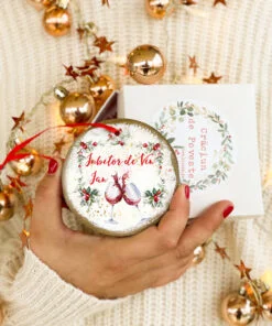 Glob personalizat Iubitor de Vin - ornament cerc