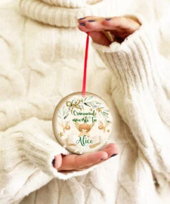 Cerc ornament personalizat Ingeras Craciun