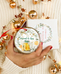 Glob personalizat Pasionat de Bere - ornament cerc