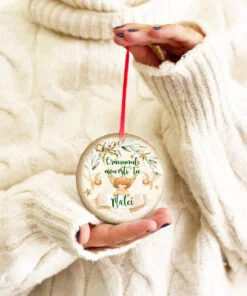 Alternative view of Cerc ornament personalizat Ingeras Craciun