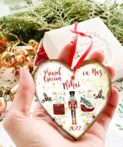 Primul Craciun ca Nasa sau Nas Nutcracker - ornament personalizat