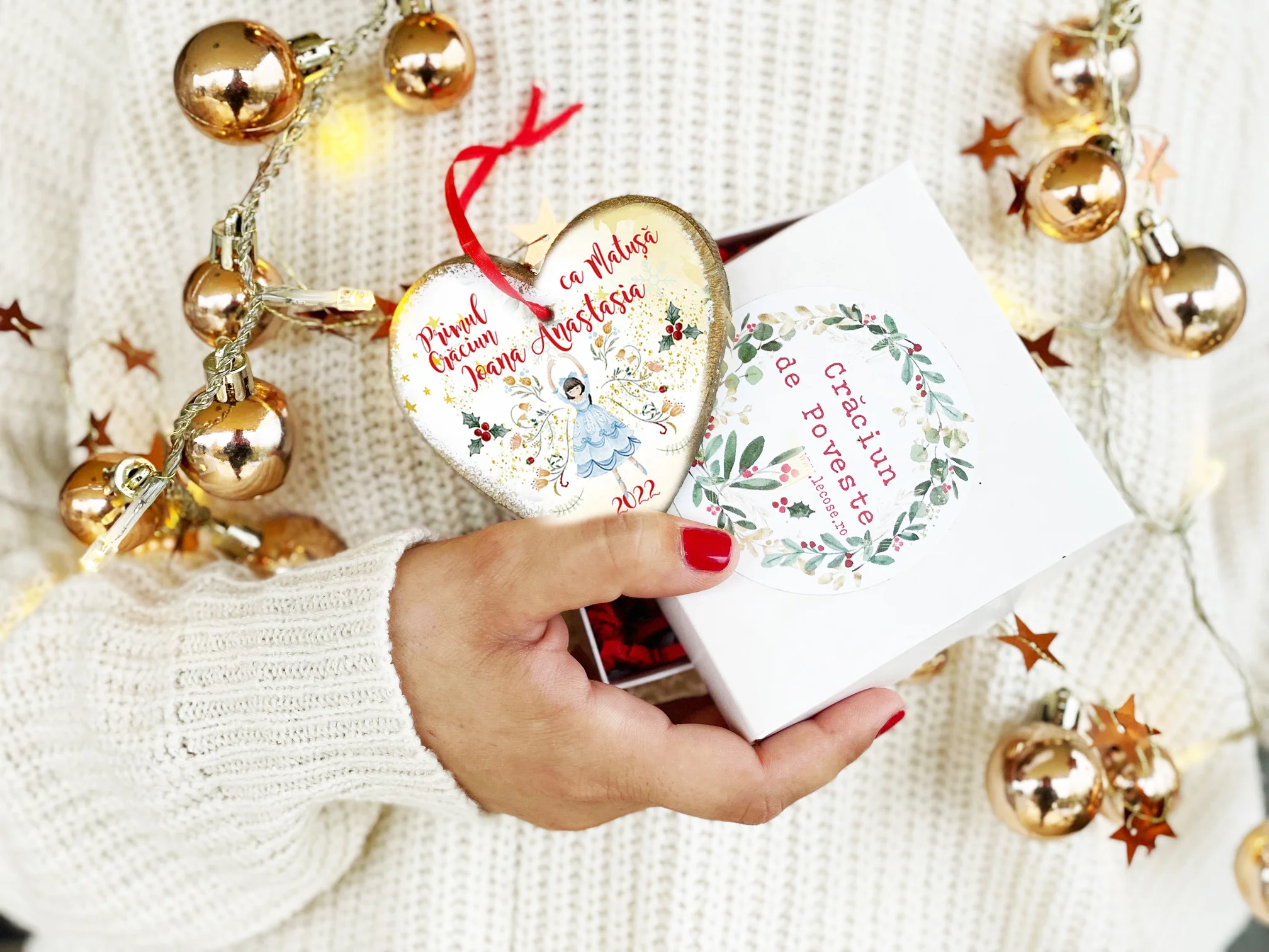 Primul Craciun ca Matusa sau Unchi Nutcracker - ornament personalizat