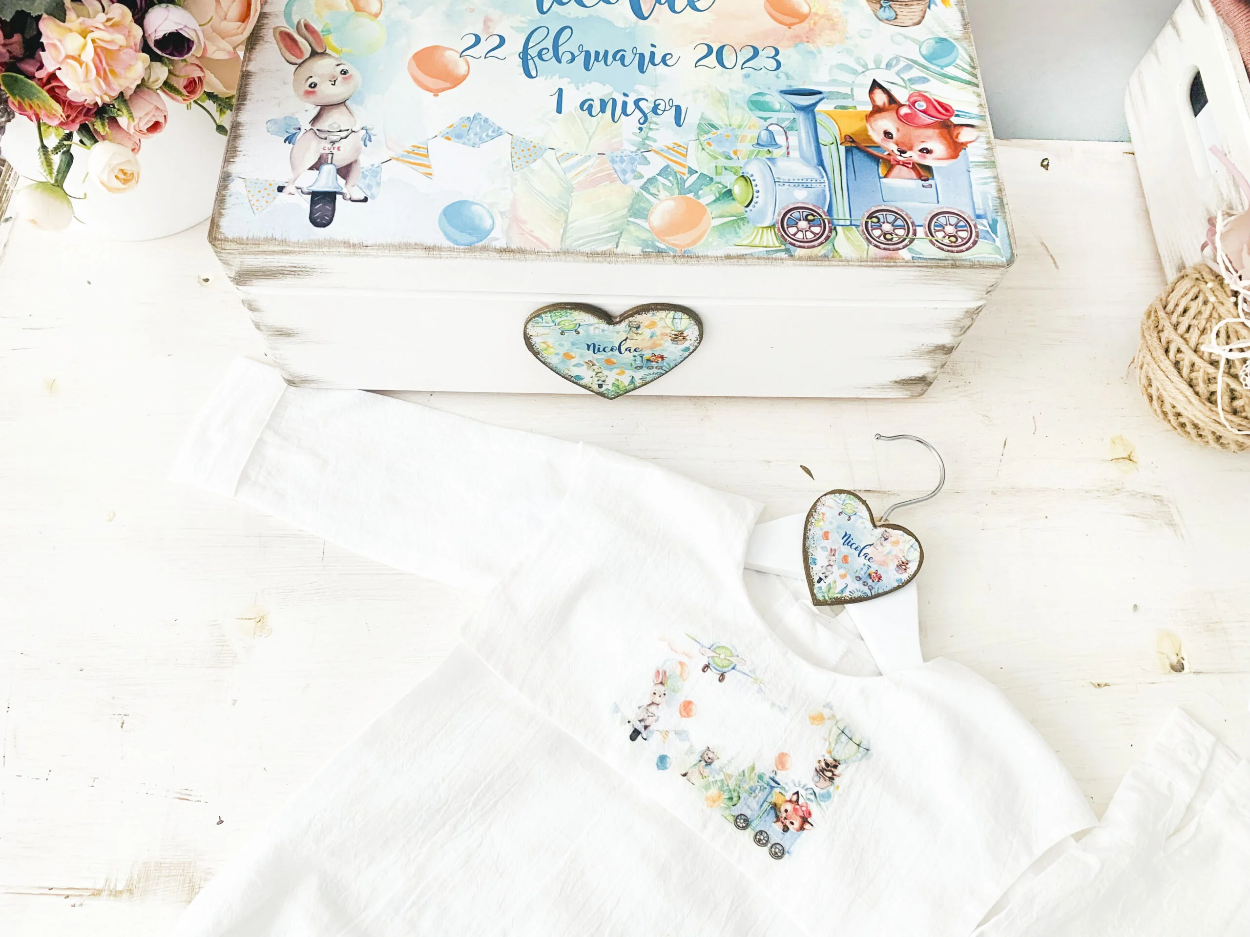 Camasuta Body Botez Personalizata - imagine 2