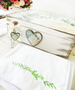 Alternative view of Trusou Botez Personalizat Frunze de Eucalipt