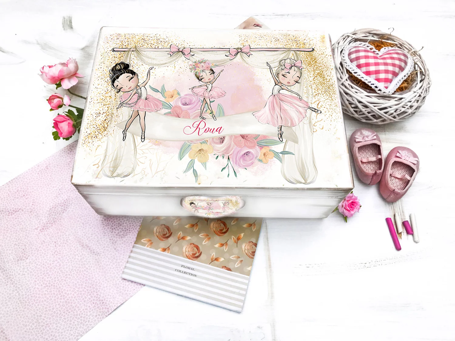 Cutie personalizata amintiri Balerina