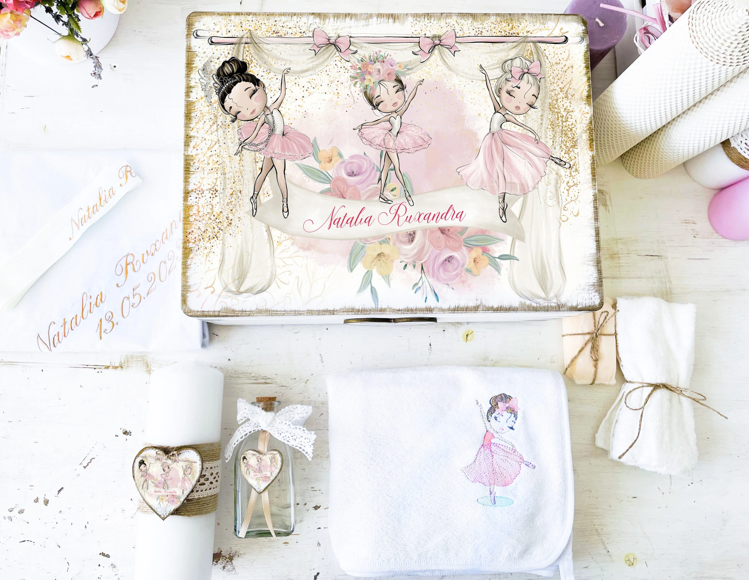 Trusou Botez Balerine Personalizat