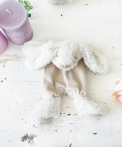 Iepuras de plus personalizat pentru bebelusi