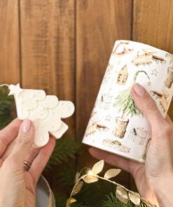 Alternative view of Brăduț de Crăciun - Lumânare din ceara de soia