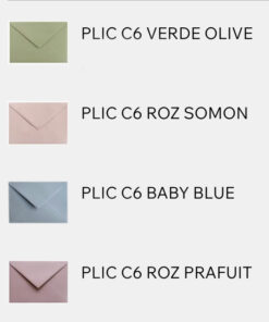 Alternative view of Invitatii Botez Curcubeu si Carusel Set 10 bucati