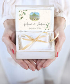 Alternative view of Cutie verighete harta stelelor  Watercolor Venue