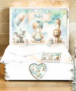 Alternative view of Cutie personalizata amintiri Glob Pamantesc Baieti