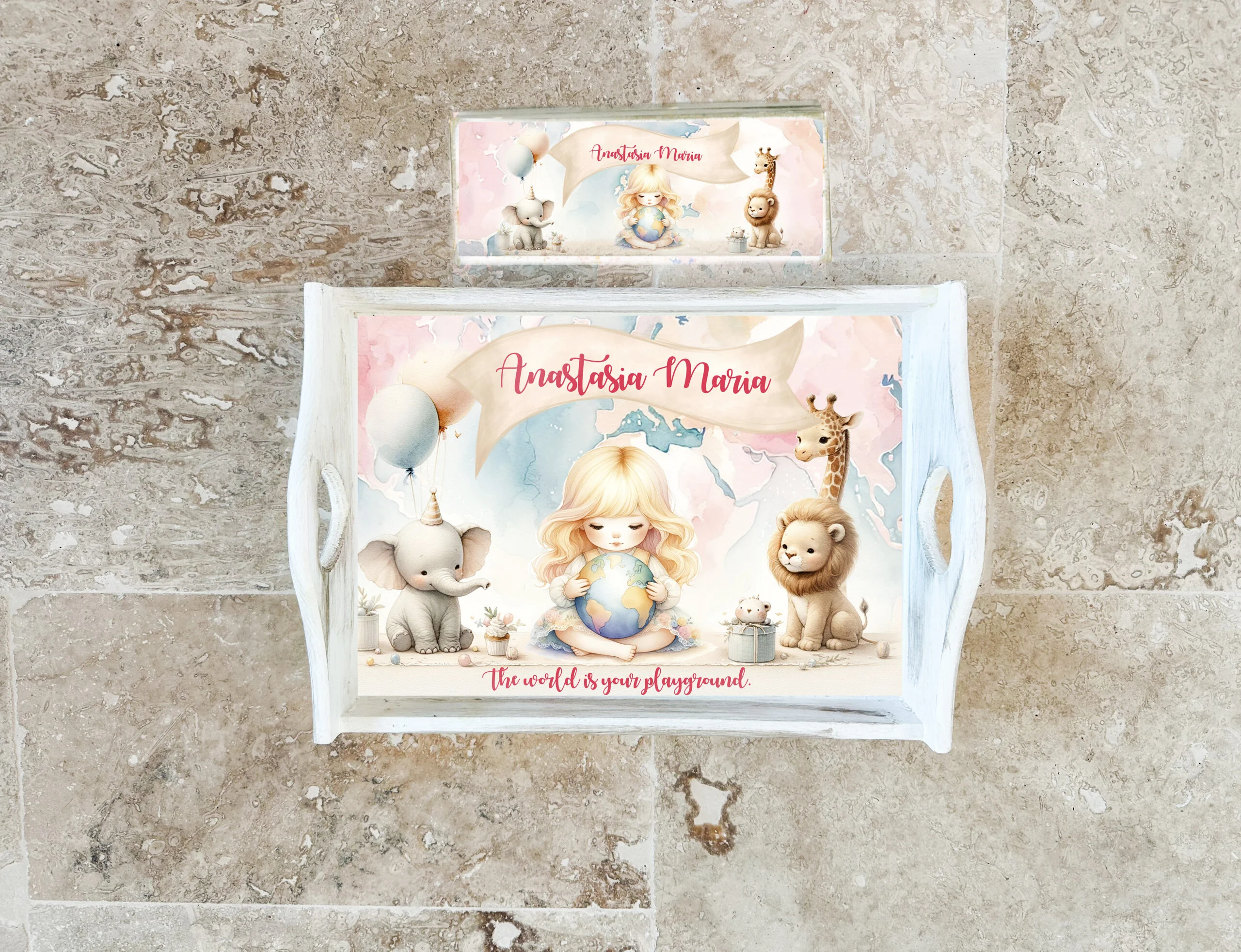 Tavita mot si cutiuta suvita - Set 1 An Glob Pamantesc Roz - imagine 2