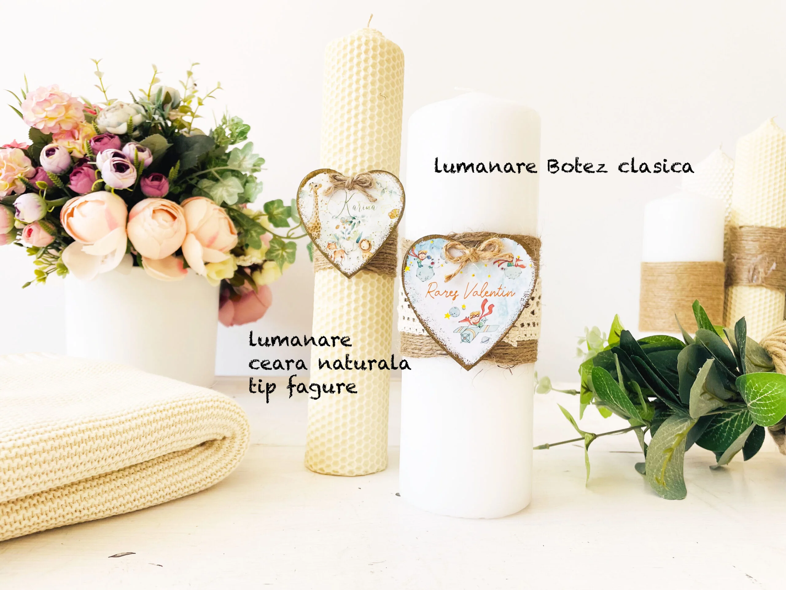 Trusou Botez Premium Personalizat din Muselină Organica - Fetita pe Luna si Harta Stelelor - imagine 5