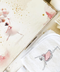 Alternative view of Trusou Botez  Personalizat Balerina si Baloane